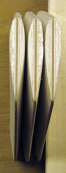 Fins shaped into airfoils